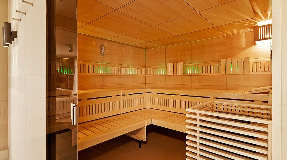 Gemütliche Inneneinrichtung Sauna